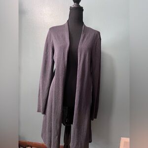 Eileen Fisher grey lightweight cardigan